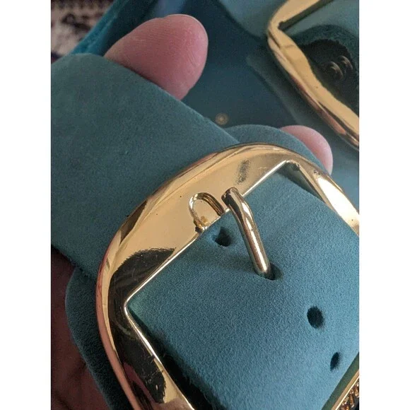 Birkenstock Arizona Big Buckle Biscay Bay Narrow Fit EU 41 US 10 - Picture 8 of 12